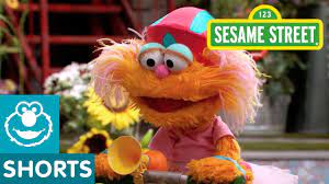 Abby tries to help by poofing in different characters but now she. Sesame Street Elmo Helps Zoe Ride A Scooter Youtube