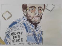 Commissioned Paul McCartney watercolor… I already painted John Lennon now I  have to do Ringo and George Harrison. ￼