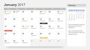 The Breathtaking Free Calendar 2017 Template For Powerpoint With Regard To Microsoft Powerpoi In 2020 Free Calendar Template Powerpoint Template Free Calendar Template