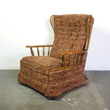 Mid Century Recliner Vintage 1960s 1970s La Z Boy Rocker Reclining Wingback Arm Chair Mid Century Recliner Lazy Boy Recliner Reclining Rocking Chair