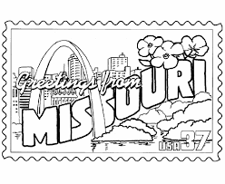 Usa Printables Missouri State Stamp Us States Coloring Pages States Project Coloring Pages Coloring Books