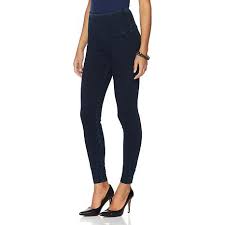 Lysse Smoothing Waist Stretch Denim Legging Missy