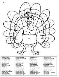 Home > holiday coloring pages > free printable thanksgiving coloring pages for kids. Spanish Thanksgiving Color By Number Page 3 Forms By Classroom Companero