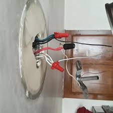 Follow the same circle as the plaster. New Light Fixture To Old Wiring Home Improvement Stack Exchange
