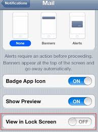 How To Hide Email Notifications From Iphone Or Ipad Lock Screen Ipad Iphone Lockscreen