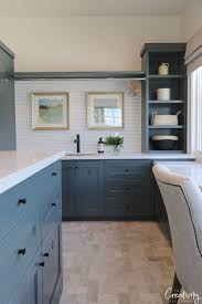 Benjamin Moore Knoxville Gray Color Spotlight Kitchen Renovation Blue Kitchen Cabinets Blue Cabinets