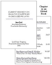 Readers get the convenience of searching topics/headings. Apa Research Paper Table Contents Example
