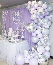 Pin By Kee Mac On 1st Birthday Party Ideas Girl Baby Shower Decorations Winter Baby Shower Themes Lavender Baby Showers