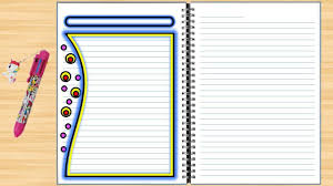 border designs on paper for project simple and easy bullet journal lettering ideas colorful borders design page borders design