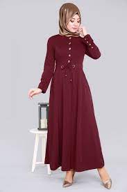 Ferace Dugmeli Mevlana Pardesu Ferace Msw9210 Bordo Dresses With Sleeves Fashion Long Sleeve Dress