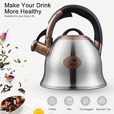 Amazon.com: Tea Kettle -2.2 Quart Tea Kettles Stovetop Whistling Teapot  Stainless Steel Tea Pots for Stove Top Whistle Tea Pot: Home & Kitchen