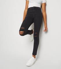 Jean garçon jamais porté marqué taille 12 ans mais taille plus grand. Girls Jean Skinny Noir Dechire A Taille Haute Drest