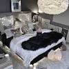 Black and white bedroom design. 1