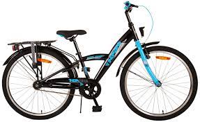 Volare Thombike 24 Inch 23 cm Jongens Terugtraprem Zwart/Blauw -  Internet-Bikes