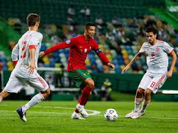 The final round of the rugby europe championship 2020 match between spain and portugal. Cristiano Ronaldo Denied As Portugal Held By Spain Football News