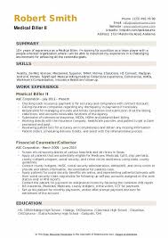 medical biller resume samples qwikresume