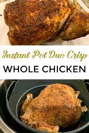 So if you try this recipe and something goes horribly wrong, don't come back here and blame me. Instant Pot Whole Chicken Instant Pot Duo Crisp Instant Pot Cooking
