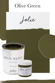 This list of possibilities will help you expand your repertoire of greens, get you closer to that elusive right green, the one that picasso was talking about when he said, they will sell you thousands of greens: Olive Green Jolie Paint Olive Green Paints Olive Green Decor Green Painted Furniture