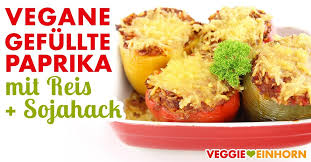 Vegane Gefullte Paprika Mit Reis Und Sojahack Rezept Vegane Gefullte Paprika Gefullte Paprika Vegan Gefullte Paprika Mit Reis