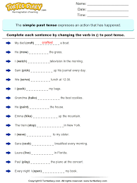 Change The Verbs To Past Tense Form Simple Past Tense Simple Past Tense Worksheet Future Tense Verbs