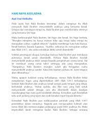 Hari raya dalam islam adalah hari raya aidilfitri dan hari raya aidiladha. Pengenalan Hari Raya Aidilfitri