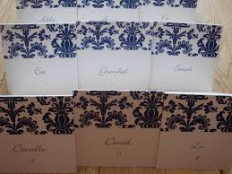 You will now see a blank sheet in word with outlines for your place cards. Damask Place Cards And Table Name Cards Vintage Wedding Stationery Bubbly Creations