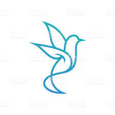 Hummingbird Logo Template Bird Icon Design Vector Icon Design Logo Templates Bird Outline