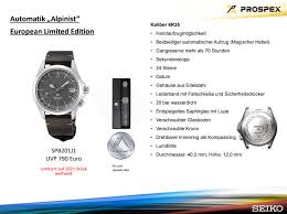 Here's the new seiko prospex alpinist spb199j1. Seiko Automatikuhr Prospex Spb201j1 Alpinist Seiko Spb201 Automatik Mechanikuhr