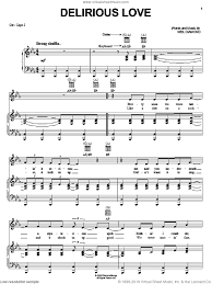 Pretty soon we were takin' it serious, me and and you underneath a mysterious spell, nothin' i could do and it suddenly felt like a bolt outta hell, i'm tellin' you. Diamond Delirious Love Sheet Music For Voice Piano Or Guitar