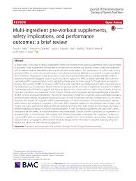 Maybe you would like to learn more about one of these? Pdf Multi Ingredient Pre Workout Supplements Safety Implications And Performance Outcomes A Brief Review