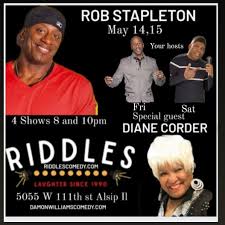 Buy riddles comedy club tickets, check schedule and view seating chart. Riddles Comedy Club Rob Stapleton Diane Corder Jay Deep And Damon Williams At Riddles