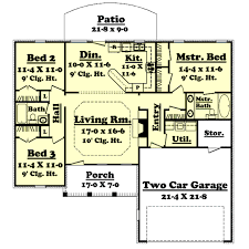 *total square footage only includes conditioned space and does not include garages, porches, bonus rooms, or decks. Ranch Style House Plan 3 Beds 2 Baths 1400 Sq Ft Plan 430 10 Ranch Style House Plans House Plans Monster House Plans