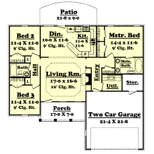 What is 430 square feet in square meters? Ranch Style House Plan 3 Beds 2 Baths 1400 Sq Ft Plan 430 10 Houseplans Com
