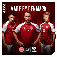 Denmark football shirt adidas a99910 away soccer jersey euro 2016 size xs. Classic Football Shirts On Twitter Shirt Alert Hummel1923 Have Unveiled The New 2020 21 Denmark Shirt It Features A Sound Wave Of Their Fans Singing Their National Anthem Integrated Into The