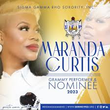 Congratulations to Soror Maranda Curtis for being a Grammy Performer and  Grammy Nominee ! We are looking forward to cheering you