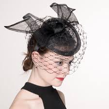 Black Net Fascinator