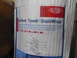 Uline stocks a huge selection of dupont tyvek including tyvek suits, disposable lab coats, coveralls and protective clothing. Dupont Tyvek Drain Wrap 9 X125 Deerwood Lumber Liquidation Auction Part 1 K Bid