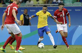 Football at the summer olympics has been included in every summer olympic games as a men's competition sport, except 1896 and 1932. Brazil Thrash Denmark In Rio To Avoid Early Elimination From Men S Olympic Soccer Event South China Morning Post