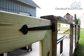 The stairs turn an awkward way, so we didn't want a swinging gate. Deck Gates A Simple Wood Working Project How To