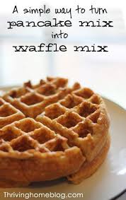 How To Turn Pancake Mix Into Waffles One Easy Trick Recipe Waffle Mix Recipes Waffle Recipes Waffle Maker Recipes