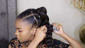 Black Ish Marsai Martin Inspired Ponytail Tutorial Blackish Inspired Mar In 2020 Protective Hairstyles For Natural Hair Natural Hair Styles Easy Hair Ponytail Styles