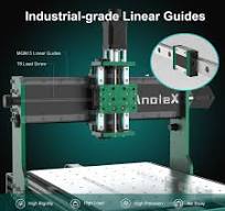 AnoleX CNC Router Machine 3030-Evo Max, All-Metal XYZ Axis Dual Steel  Linear Guides with 800W Trim Router - 110V