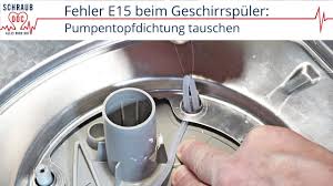 Bosch Siemens Geschirrspuler Fehler E15 Pumpentopfdichtung Tauschen Youtube