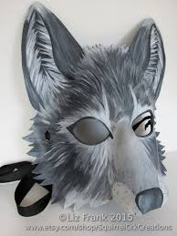 Wolf Maske Tier Maske Ledermaske Grauer Wolf Grauer Wolf Fursona Halloween Larp Mardi Gras Halloween Cosplay Fantasy Maske Mascaras Disfraces Manualidades