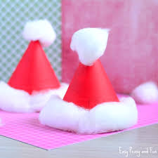 Paper Plate Santa Hats Craft Christmas Crafts For Kids