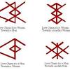 Here is a necklace with all of the runes on it. 1
