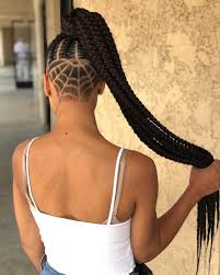 Hair braided into a ponytail is protected from the effects of wind, cold, tangling, breakage, and any manipulations that harm your curls. Short Hairstyle Pictures For Black Women Braided Ponytail Hairstyles Ponytail Hairstyles Undercut Hairstyles