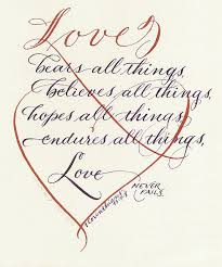 1 Corinthians 13 7 8a Love Bears All Things Words Love Never Fails