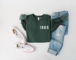 Buy 59th Birthday Sweatshirt, 1965 Sweatshirt, 60th Birthday Gift Shirts,  1965 Vintage, Birthday Gift for Women, Happy Birthday Sweatshirt Online in  India
