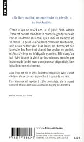 Que ce soit une fille ou un garçon, elle l'appellera sans doute adama. Lettre A Adama De Assa Traore Poche Livre Decitre